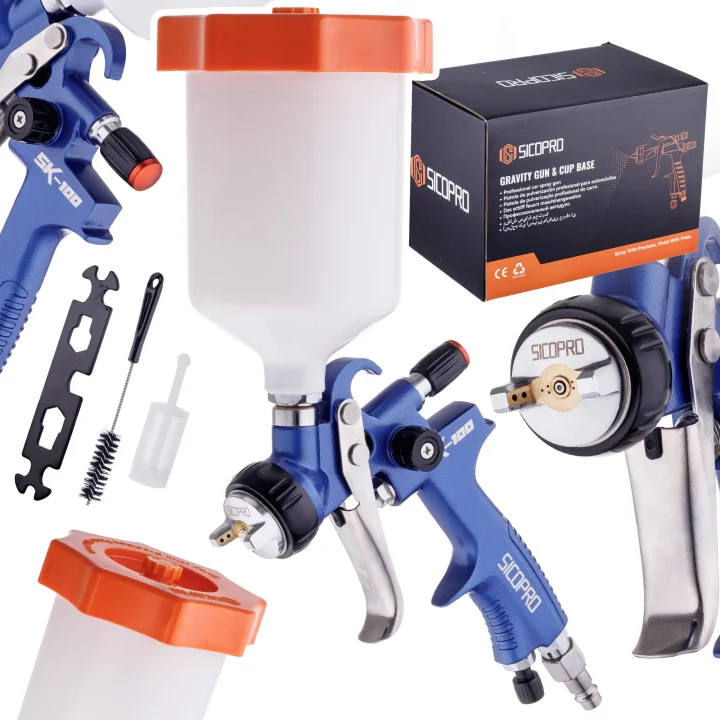 Pistolet Lakierniczy LVMP Dysza 1,3mm Profesjonalny SICO PRO Zbiornik 600ml