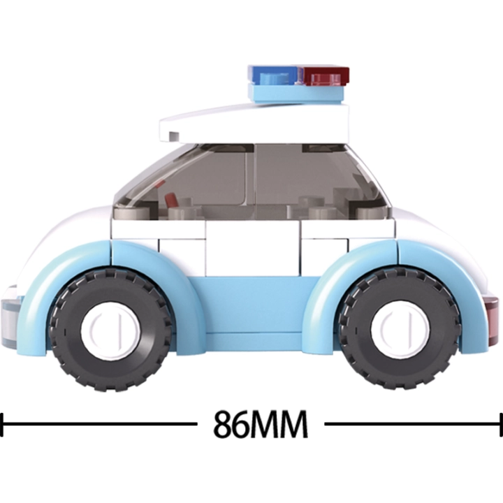 Klocki SLUBAN Policjantka 68 el. M38-B0600B
