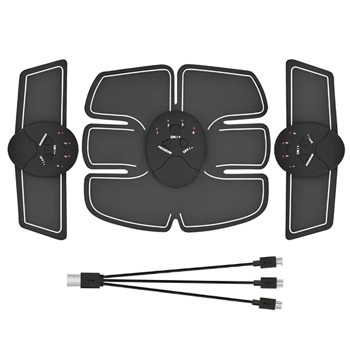 Elektrostymulator mięśni brzucha EMS 6 programów prosty pas treningowy do wzmacniania mięśni