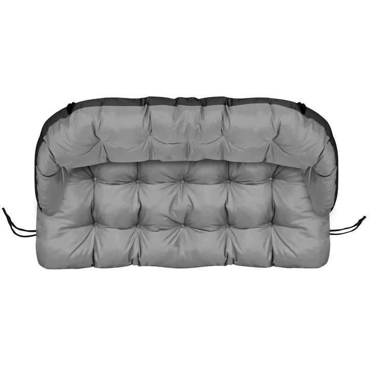 Poduszka ogrodowa 190x40 cm na kanapę ławkę wodoodporna szara