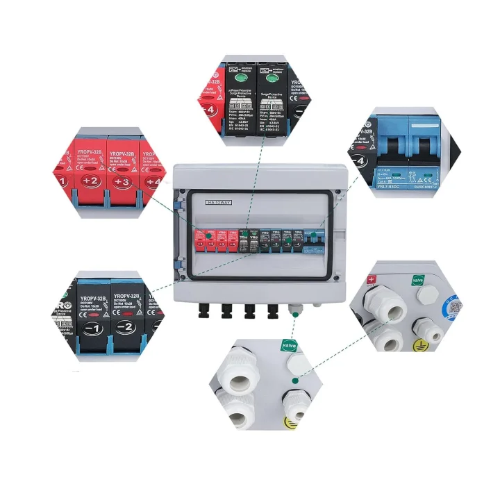 Skrzynka rozdzielcza z wyłącznikami automatycznymi YRO HA-12WAY, 550V, IP65