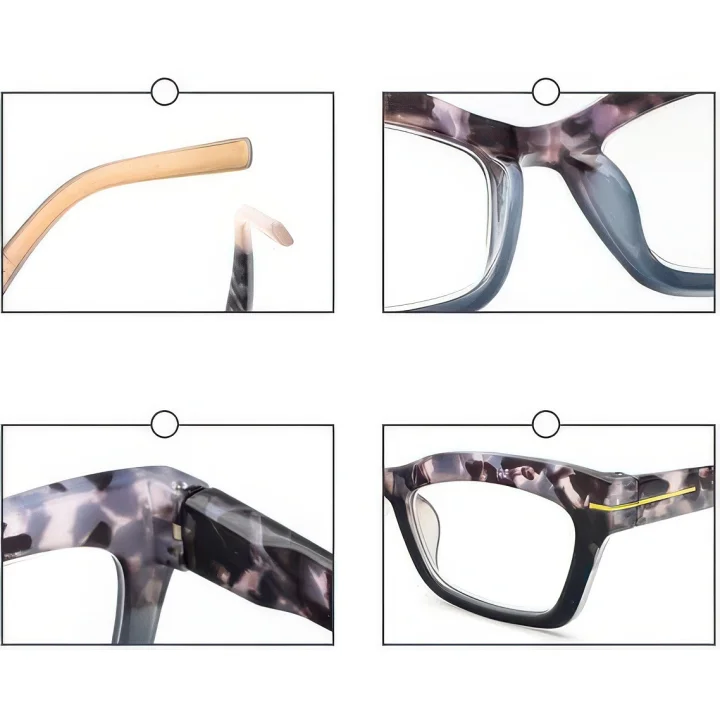 Okulary do czytania kollyseek 3 szt. Cat Eye retro dla kobiet +1.00