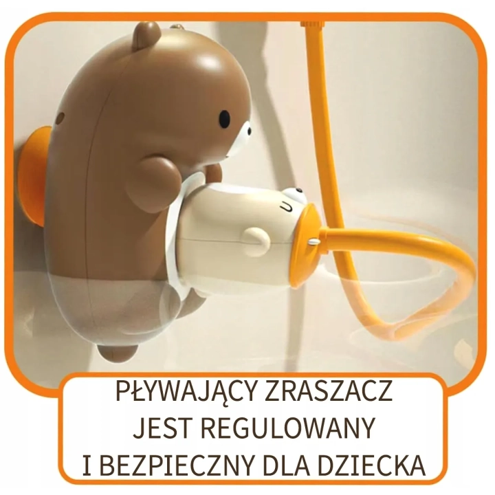 PRYSZNIC DO KĄPIELI ZABAWKA WODNA MIŚ FONTANNA WODNA