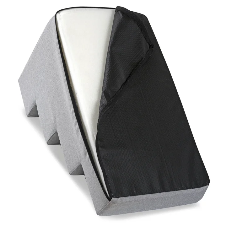 Schody 4 stopniowe rozbieralne, antyslip 60x40x30 cm len szary