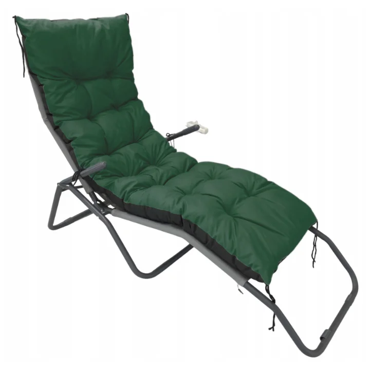 Poduszka ogrodowa 180x50 cm na leżak ławkę huśtawkę wodoodporna zielona