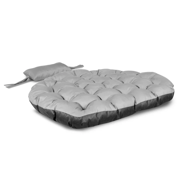 Poduszka ogrodowa 120 cm na krzesło wiszące bocianie gniazdo wodoodporna szara