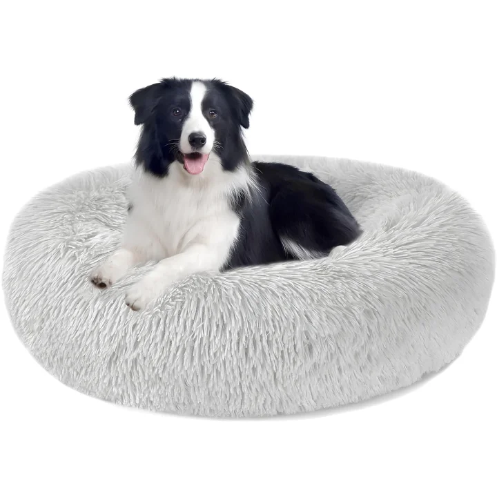 Poduszka dla psa Puppy Love, szerokość 100 cm, jasnoszara