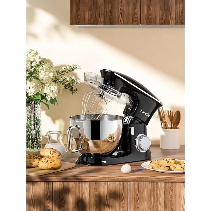 POWYSTAWOWY Robot kuchenny Facelle SM-1554 1500W czarny mocny funkcjonalny