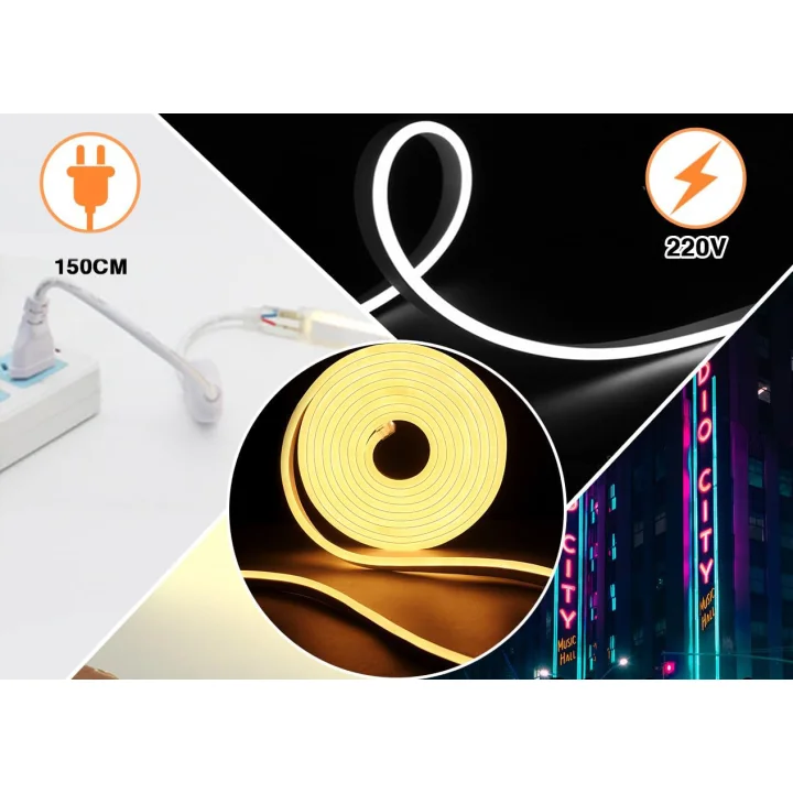 Taśma LED YOODI EU-D284 20 m 220 V IP65 120 LED/m 4000 K POWYSTAWOWY