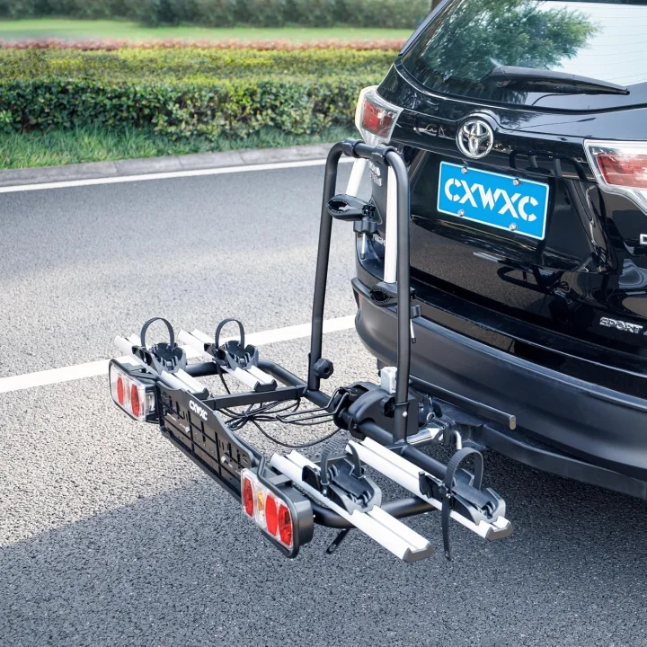 Bagażnik samochodowy na rowery CXWXC, obciążenie 60 kg uchwyt rowerowy na hak