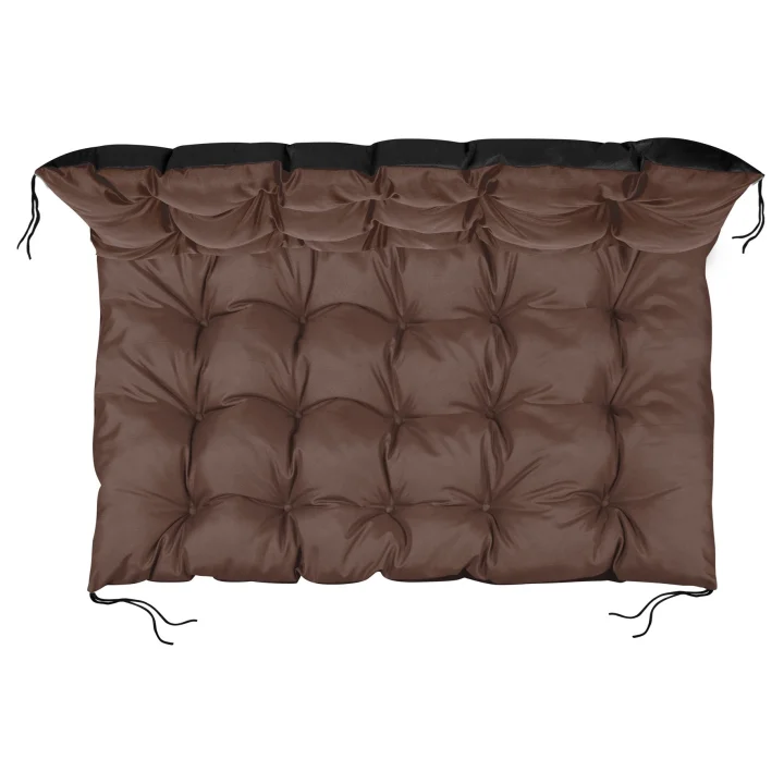 Poduszka ogrodowa 120x80 cm na ławkę palety wodoodporna brązowa