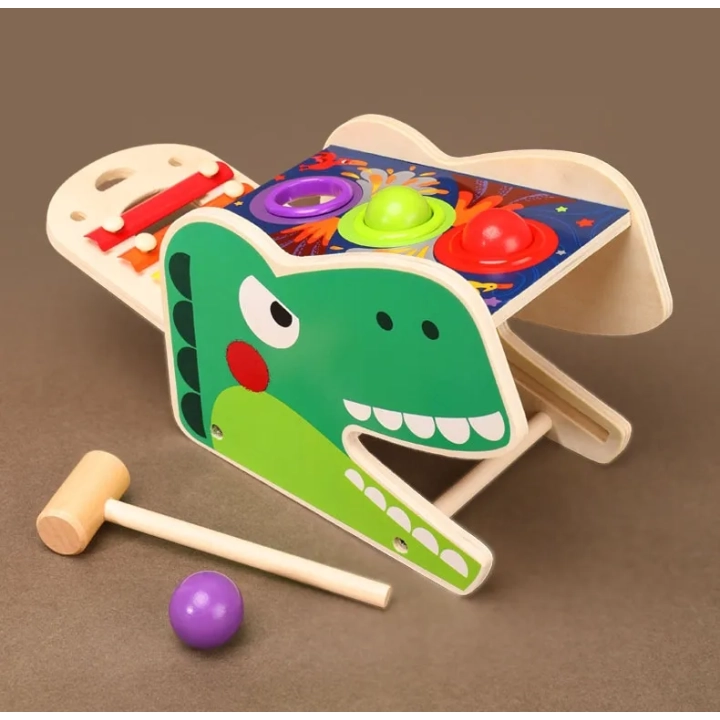 PRZEBIJAK WBIJAK SORTER CYMBAŁKI T-REX DINOZAUR JHTOY-564