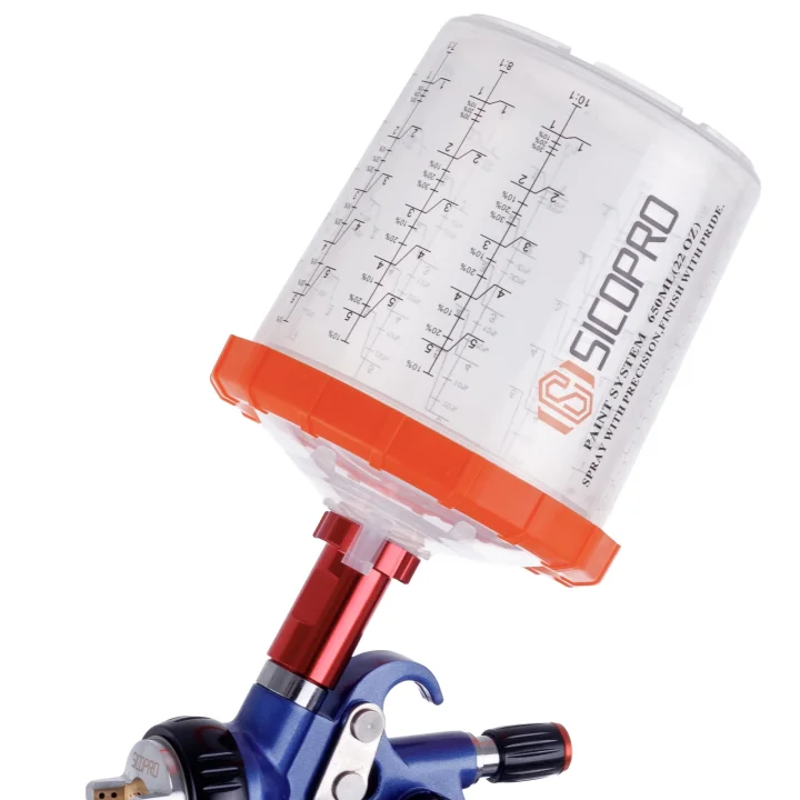 Zestaw kubków do mieszania lakieru system PPS 11x Adapter 16x1,5 mm