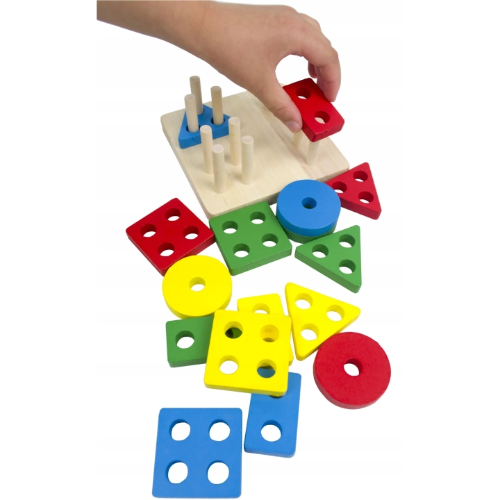 SORTER DREWNIANA UKŁADANKA LOGICZNO ZRĘCZNOŚCIOWA