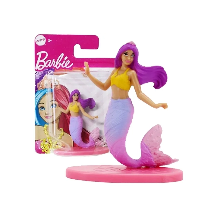 Mattel Barbie Mini Rainbow Mermaid Syrenka 6cm