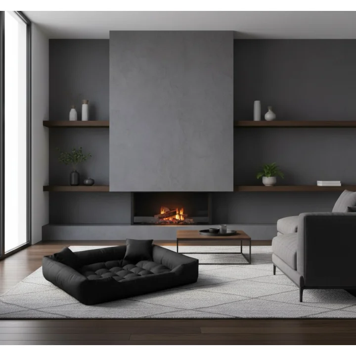 Legowisko dla psa kojec ECCO 55x45 cm wodoodporne czarne