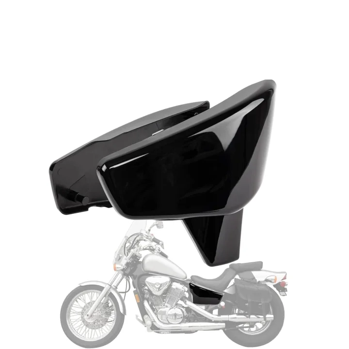Osłony akumulatora PSLER do Honda VLX600 VT600 Shadow czarne POWYSTAWOWE