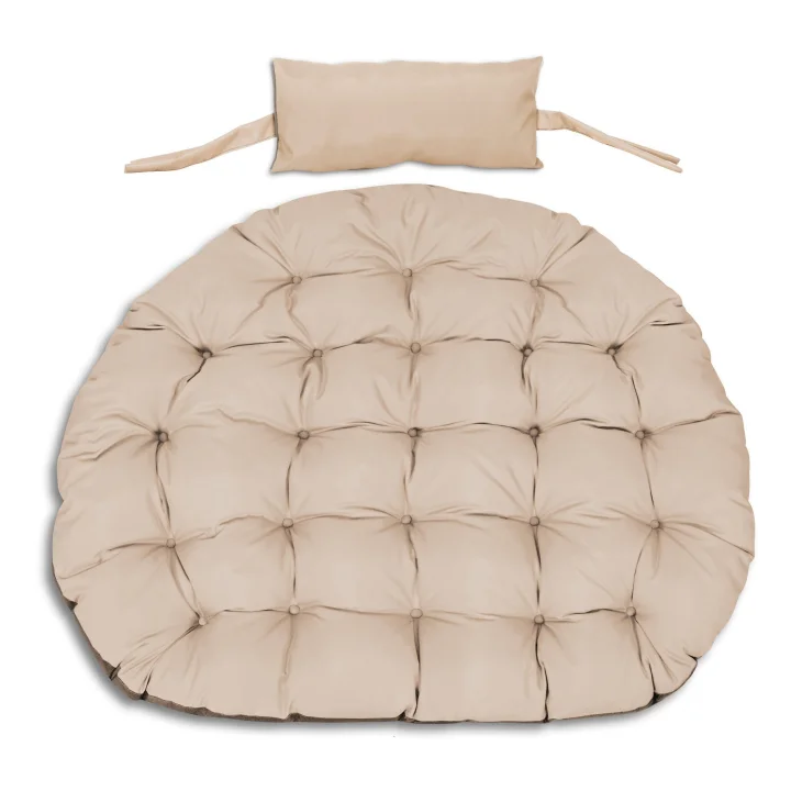 Poduszka ogrodowa 120 cm na krzesło wiszące bocianie gniazdo wodoodporna cappuccino