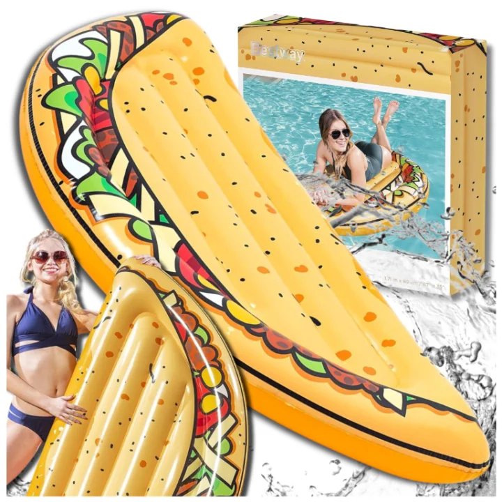 BESTWAY MATERAC DMUCHANY DO PŁYWANIA PLAŻA NA BASEN TACO DUŻY XXL