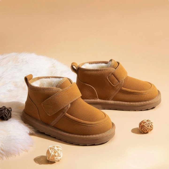 Buty zimowe dziecięce DREAM PAIRS ocieplane trapery z futerkiem dla chłopca i dziewczynki r.31