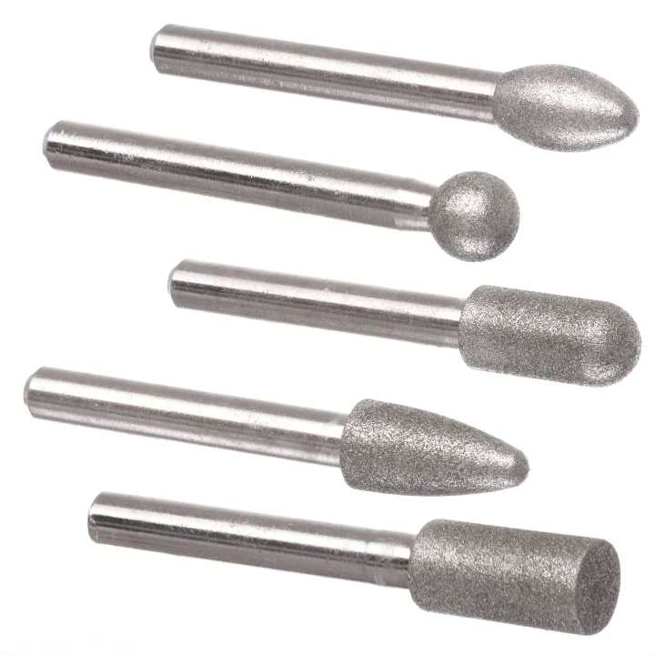 Szlifierka Pneumatyczna Trzpieniowa Zestaw Kamienie Ścierne Frezy 15x 3+6mm