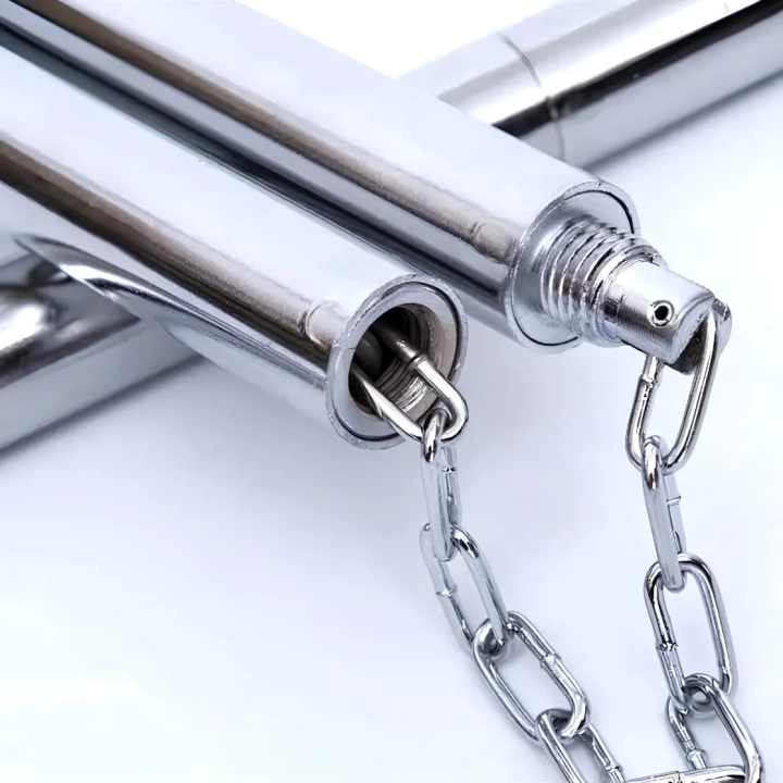 Nunchaku ze stali nierdzewnej, składane 55 cm treningowe nunchaku sztuki walki