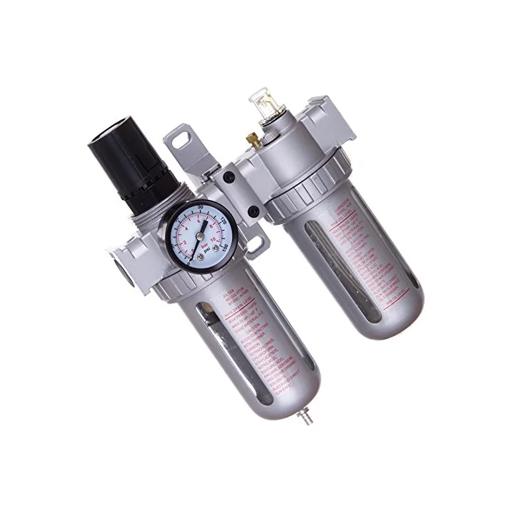 Reduktor Ciśnienia Filtr 5 MIKRONÓW Odwadniacz Naolejacz 1/2 do Kompresora