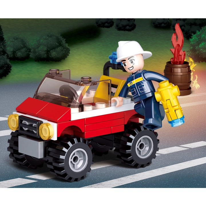 Klocki SLUBAN Fire Straż Pożarna 58 el. M38-B0621