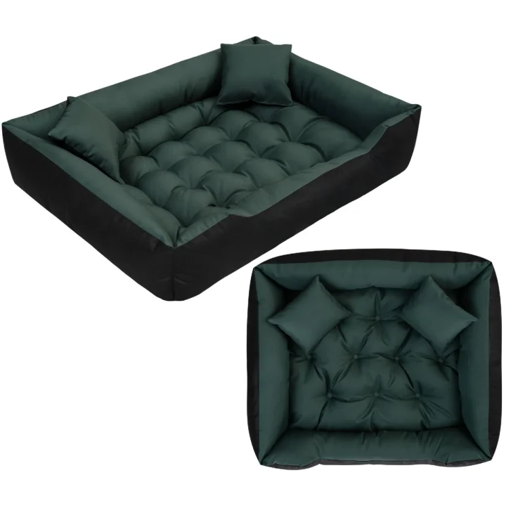 Legowisko dla psa kojec ECCO 75x65 cm wodoodporne zielone