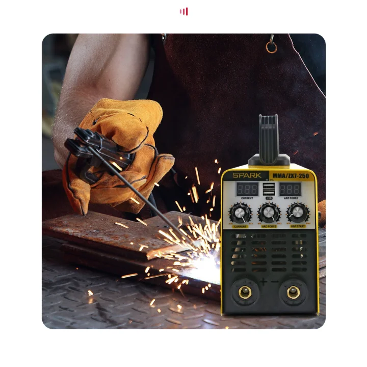 Spawarka domowa SPARK MMA-250 20-250A podwójny wyświetlacz USB