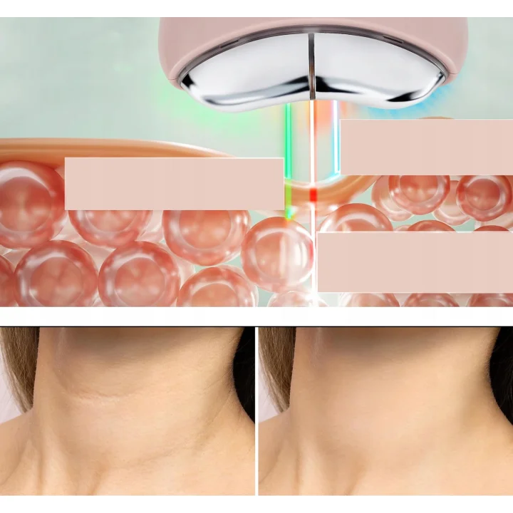 Masażer twarzy Rosental EMS Gua Sha do każdego rodzaju skóry, terapia LED