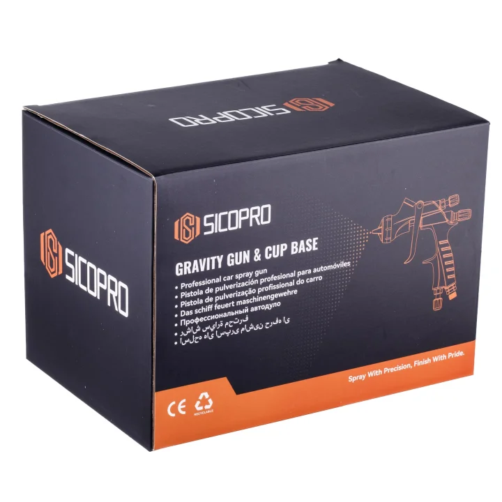 Pistolet Lakierniczy LVMP Dysza 1,3mm Profesjonalny SICO PRO Zbiornik 600ml