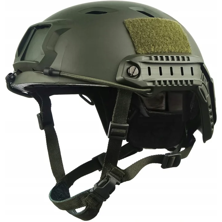 Hełm taktyczny LOOGU Fast BJ Airsoft hełm bojowy do paintballa zielony