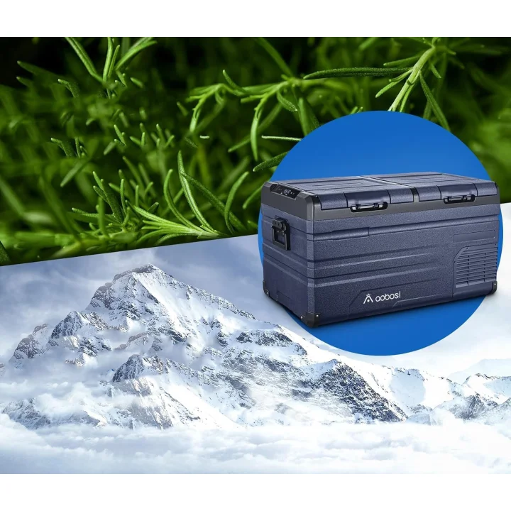 Lodówka samochodowa AAOBOSI TW75, 72l, WiFi, USB, 12/24V, 80 W, Powystawowy