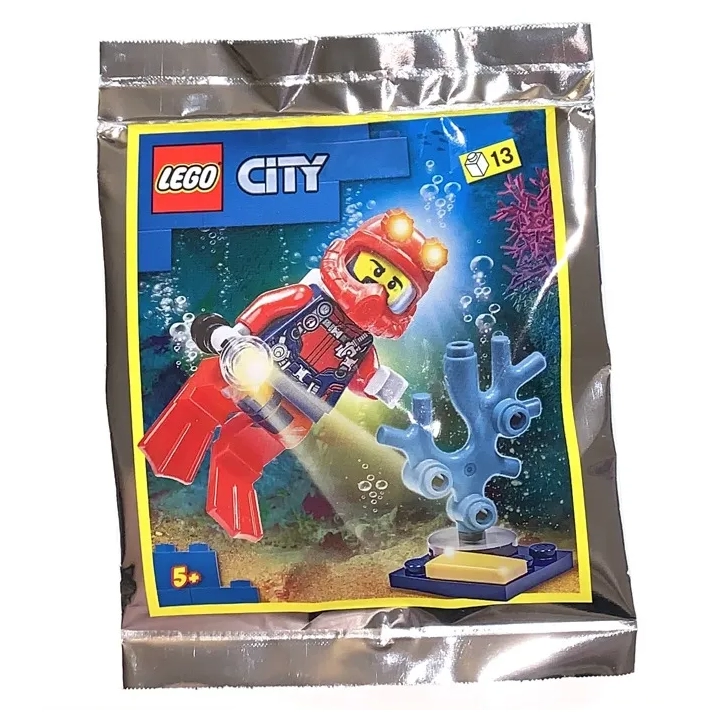 Klocki LEGO 952012 City Nurek z latarką saszetka