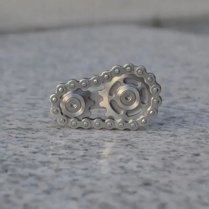 Fidget Spinner Koło Łańcuchowe Koło Zamachowe antystresowa zabawka z łożyskiem metalowa konstrukcja i płynny ruch