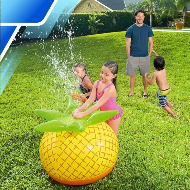 Bestway Dmuchana Fontanna Ananas Ogrodowa Zraszacz dla Dzieci Woda Lato 81 CM