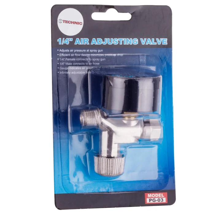 Reduktor Ciśnienia Powietrza Szklany Pistoletu Lakierniczego 1/4 Manometr