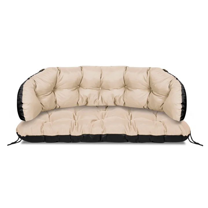 Poduszka ogrodowa 190x40 cm na kanapę ławkę wodoodporna beżowa