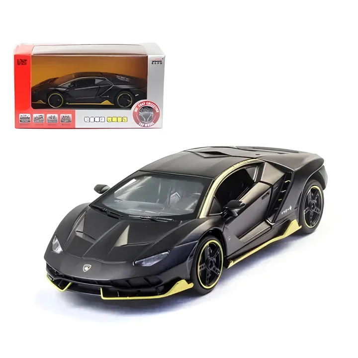 Model Lamborghini LP770 1:32 swiatło dźwiękowe metalowy samochodzik z otwieranymi drzwiami, światłem i dźwiękiem do kolekcji i zabawy