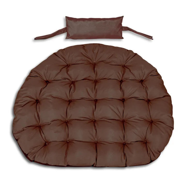 Poduszka ogrodowa 120 cm na krzesło wiszące bocianie gniazdo wodoodporna brązowa