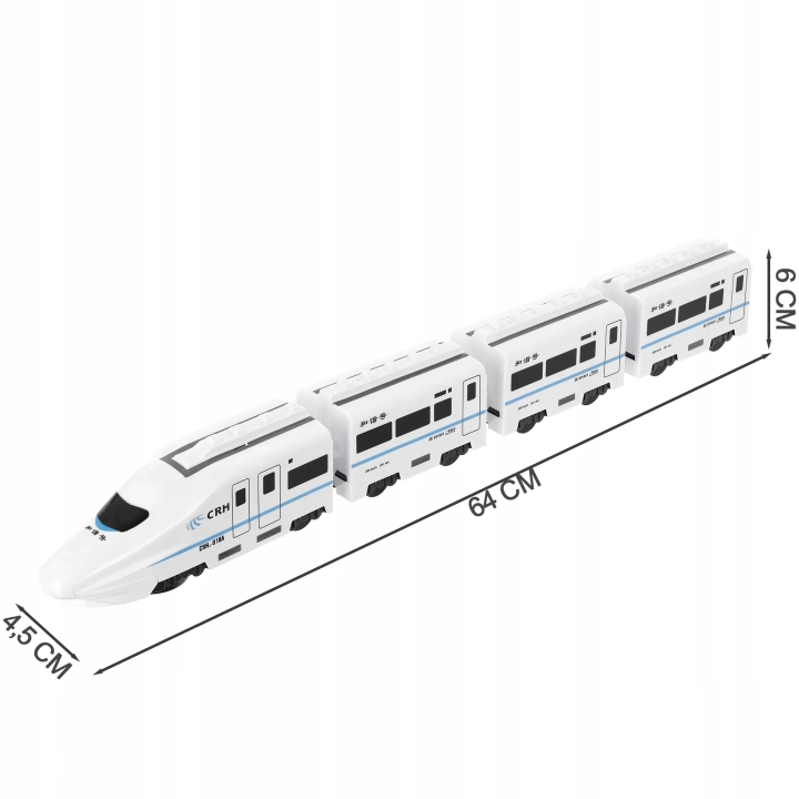 LT369 POCIĄG Z WAGONAMI LOKOMOTYWA ŚWIATŁA DŹWIĘKI