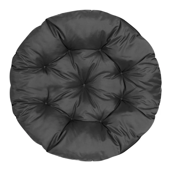 Poduszka ogrodowa 110 cm na krzesło wiszące bocianie gniazdo wodoodporna czarna