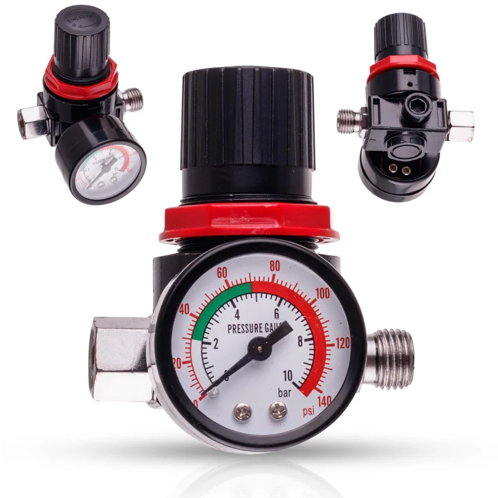 Reduktor Pneumatyczny Membranowy 1/4 pod Pistolet Lakierniczy