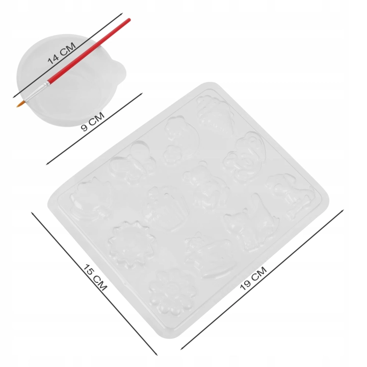 LT343 ZESTAW ZRÓB SAM MAGNESY FIGURKI DIY SŁOŃCE