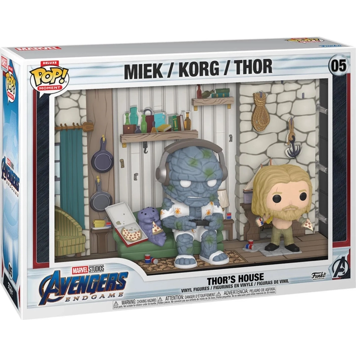 Funko POP! Marvel Avengers Thor's House Thor Miek Korg 05 XL 3pak