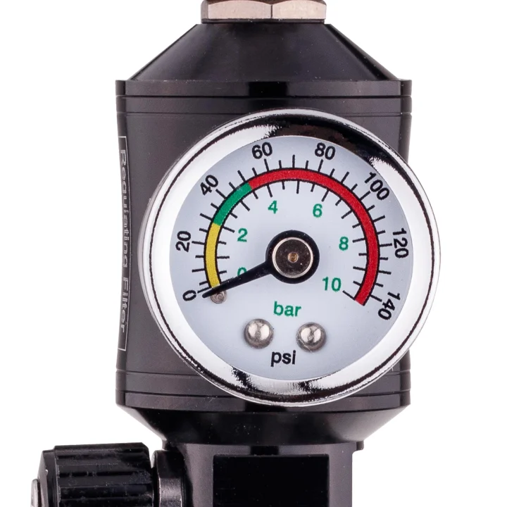 REDUKTOR CIŚNIENIA MANOMETR ODWADNIACZ PISTOLETU LAKIERNICZEGO FILTR 1/4