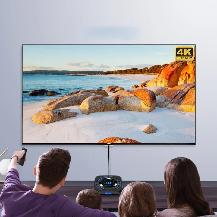 TV Box Allwinner H618 Android 12 WiFi podwójne 8K 4K BT sterowanie głosem