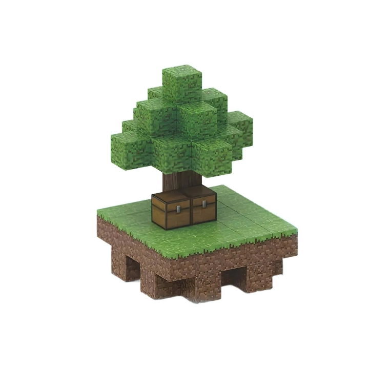 Klocki konstrukcyjne magnetycznt Minecraft 64 elementy +2 losowe figrurki