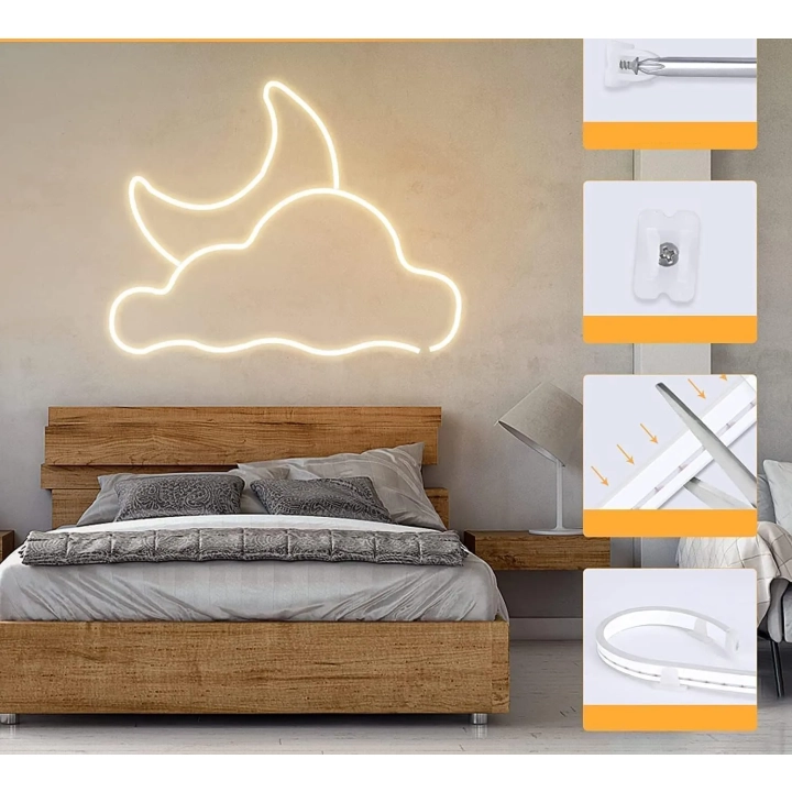 Pasek neonowy LED Lamomo WWSDE20M 20m, barwa ciepła biała, 24V, opakowanie zastępcze